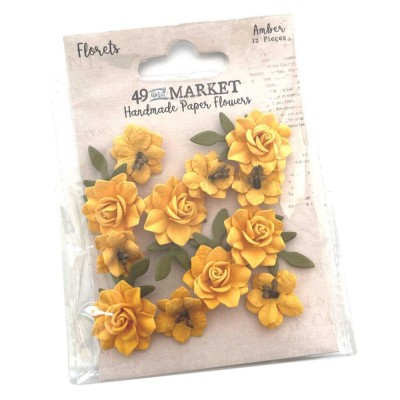 49 & Market - Collection «Florets » couleur «Amber» 12pcs